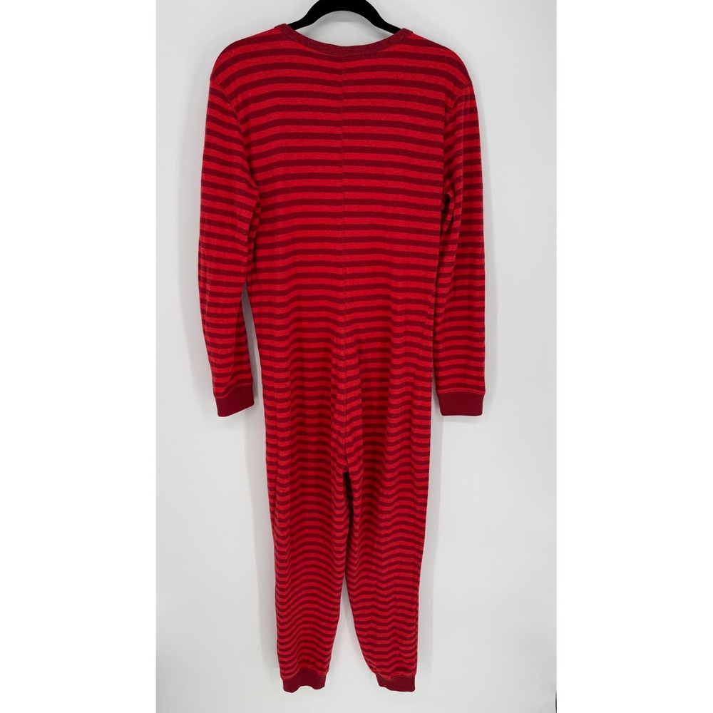 MARINE LAYER‎ RED STRIPED ONE PIECE PAJAMA MODAL ORGANIC COTTON SMALL - Picture 8 of 10